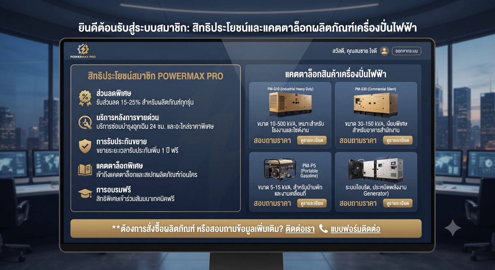 พื้นที่สมาชิก